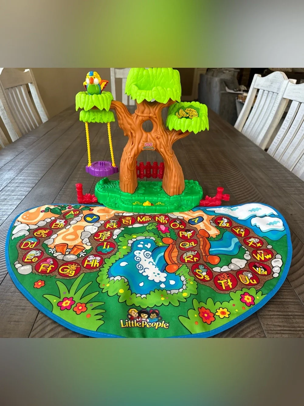 Fisher-Price Little People A To Z Learning Zoo Playset Treehouse Animal Figures